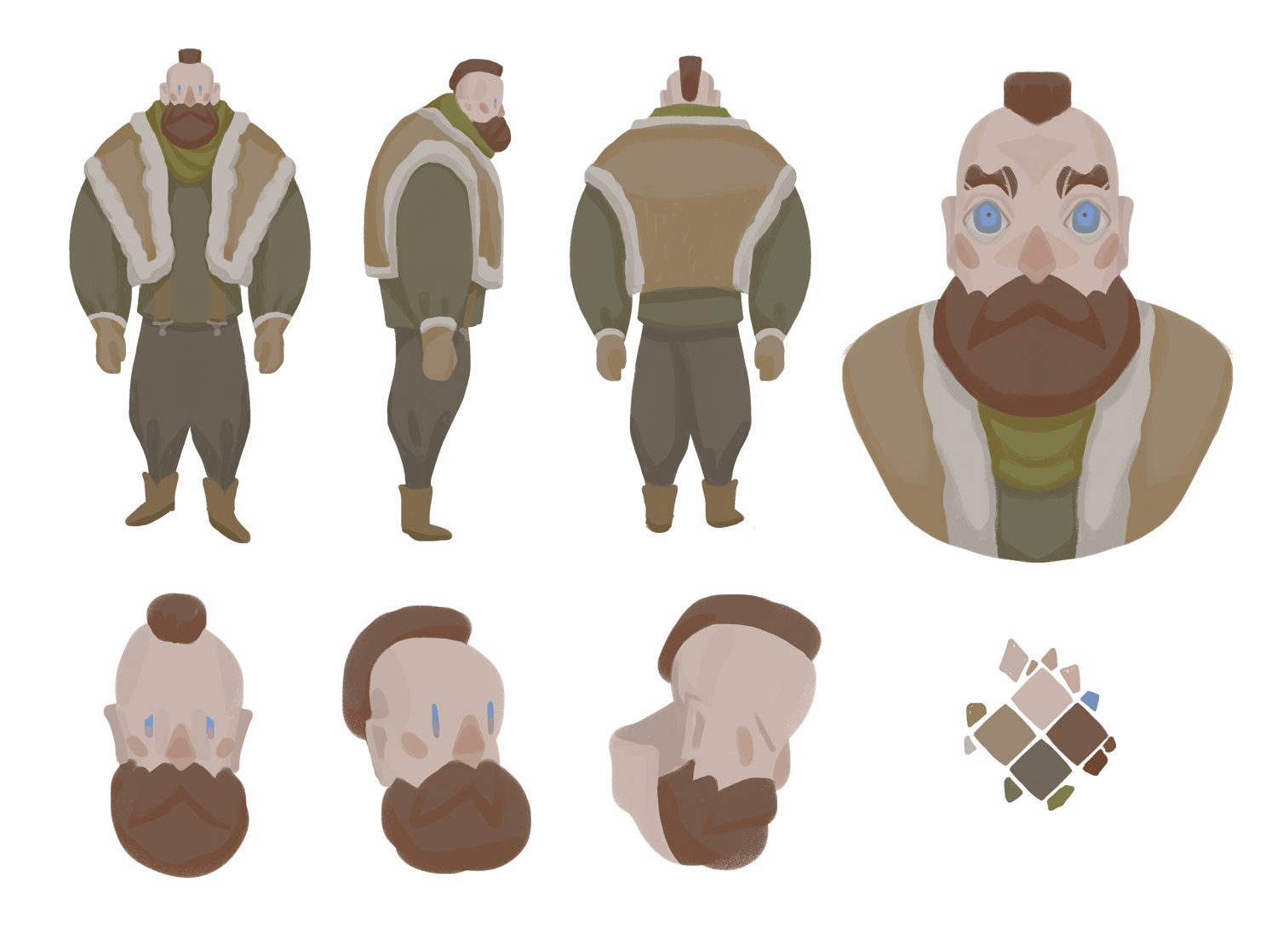 Northman Character Design Sheet