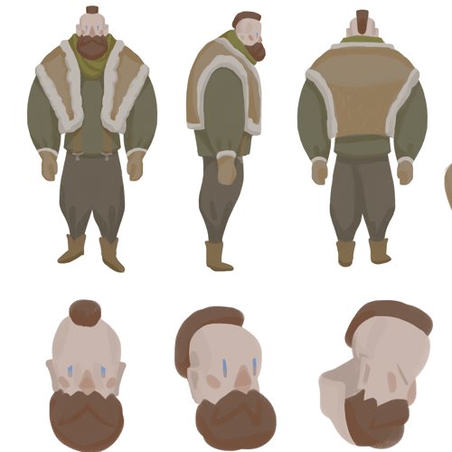 Northman Character Design Sheet